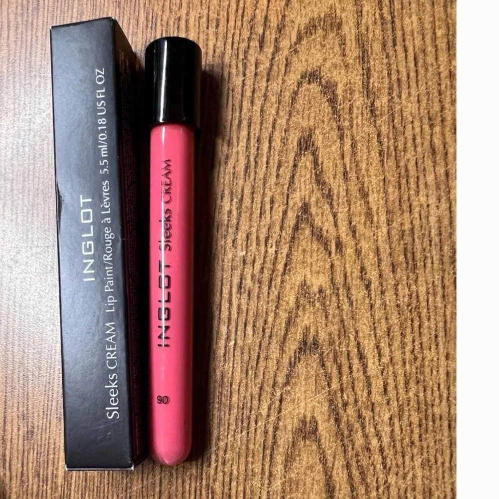 NWT Inglot Sleeks Cream Lip Paint - Vibrant Pink#90
